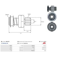 AS-PL SD0167P Freilaufgetriebe, Starter