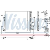 NISSENS 940832 Kondensator, Klimaanlage