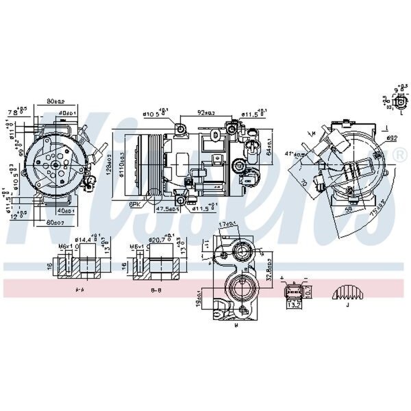 NISSENS 890420 Kompressor, Klimaanlage
