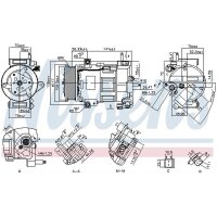 NISSENS 890758 Kompressor, Klimaanlage