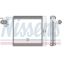 NISSENS 92340 Verdampfer, Klimaanlage