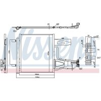NISSENS 941136 Kondensator, Klimaanlage