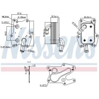 NISSENS 91239 Ölkühler, Motoröl
