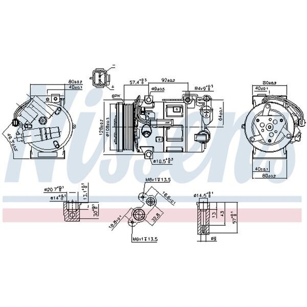 NISSENS 890210 Kompressor, Klimaanlage