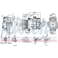 NISSENS 890696 Kompressor, Klimaanlage
