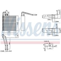 NISSENS 92331 Verdampfer, Klimaanlage