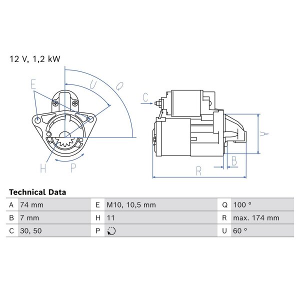BOSCH 0 986 029 260 Starter