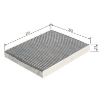 BOSCH 1 987 435 596 Filter, Innenraumluft