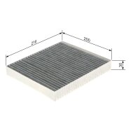 BOSCH 1 987 435 592 Filter, Innenraumluft