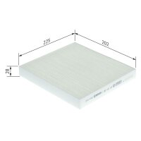 BOSCH 1 987 435 133 Filter, Innenraumluft