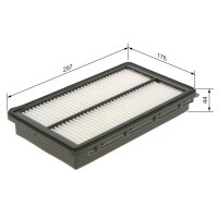 BOSCH F 026 400 619 Luftfilter