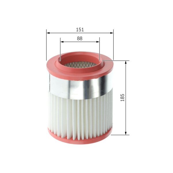 BOSCH F 026 400 629 Luftfilter