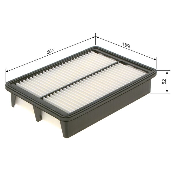 BOSCH F 026 400 587 Luftfilter