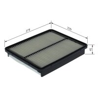 BOSCH F 026 400 116 Luftfilter