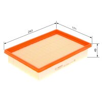 BOSCH F 026 400 311 Luftfilter