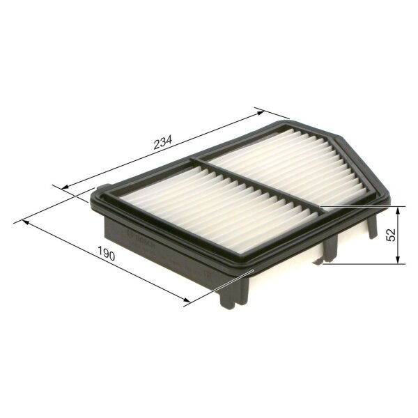BOSCH F 026 400 576 Luftfilter