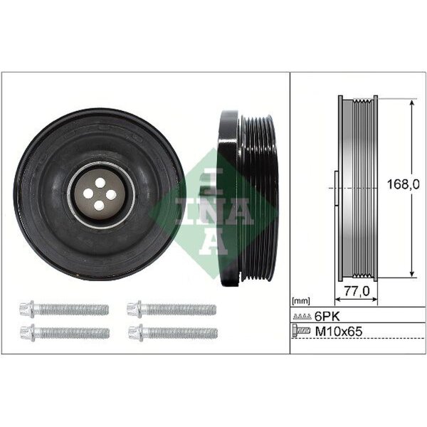 Schaeffler INA 544 0130 20 Riemenscheibe, Kurbelwelle