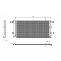 NRF 350454 Kondensator, Klimaanlage