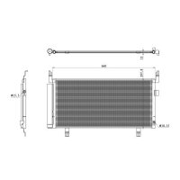 NRF 350468 Kondensator, Klimaanlage