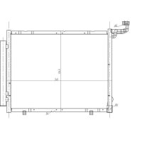 NRF 350482 Kondensator, Klimaanlage