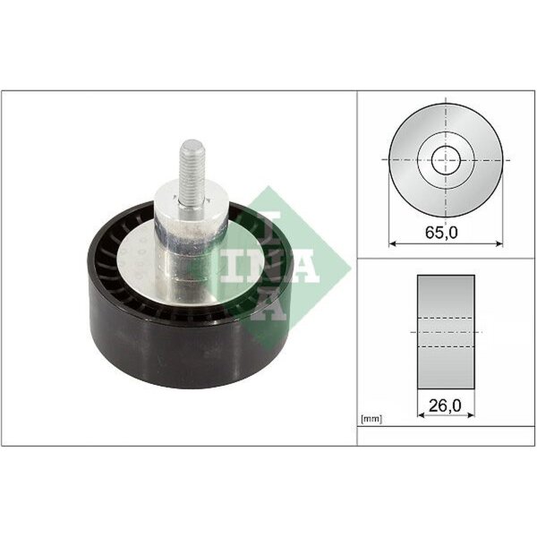 Schaeffler INA 532 0908 10 Umlenk-/Führungsrolle, Keilrippenriemen