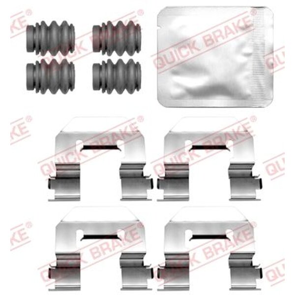 QUICK BRAKE 109-0126 Zubehörsatz, Scheibenbremsbelag
