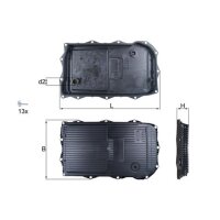 MAHLE HX 184KIT Ölwanne, Automatikgetriebe
