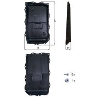 MAHLE HX 184KIT Ölwanne, Automatikgetriebe
