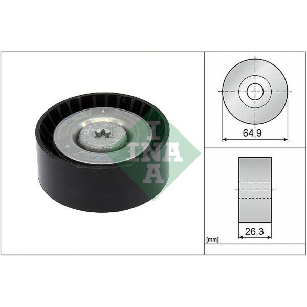 Schaeffler INA 532 0905 10 Umlenk-/Führungsrolle, Keilrippenriemen
