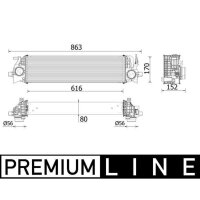 MAHLE CI 554 000P Ladeluftkühler
