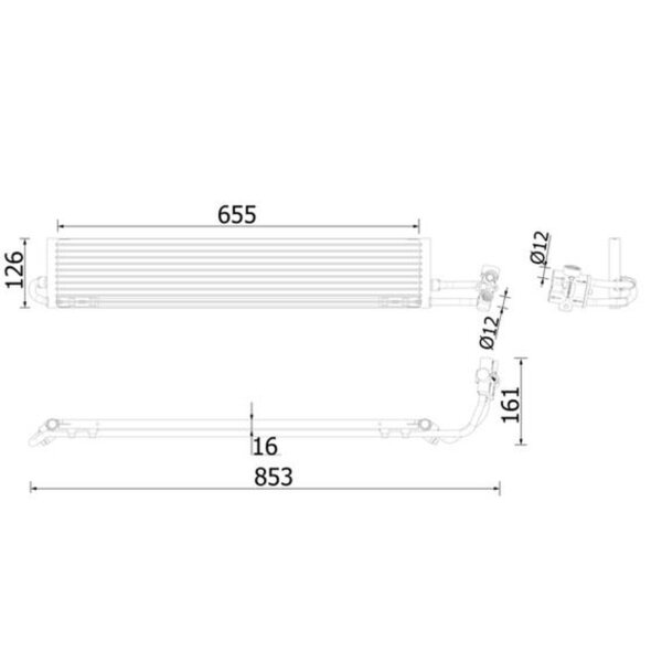 MAHLE CLC 234 000P Ölkühler, Automatikgetriebe