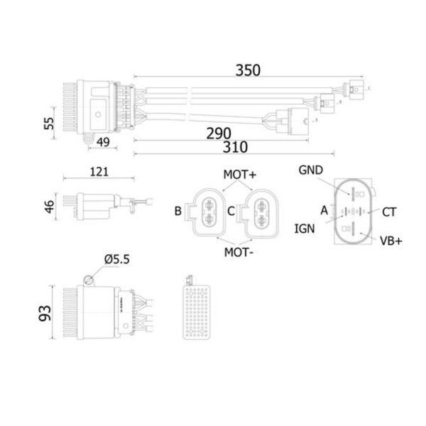MAHLE ABR 78 000S Regler, Innenraumgebläse