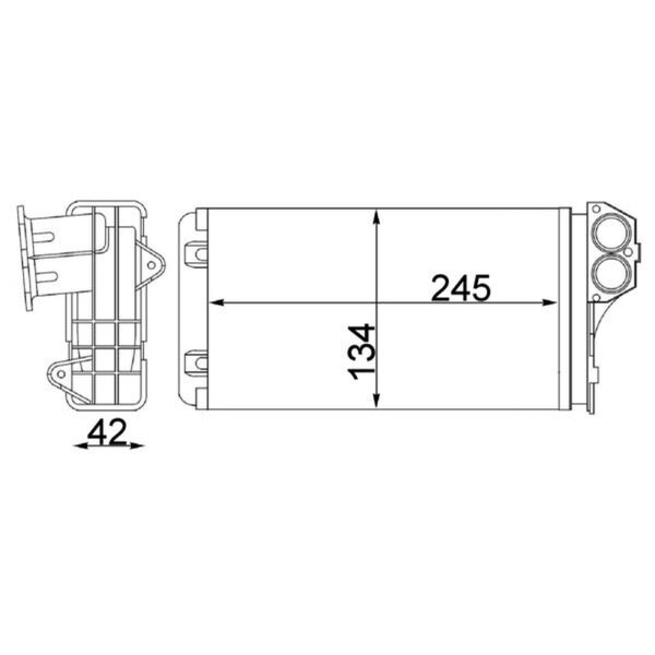 MAHLE AH 88 000S Wärmetauscher, Innenraumheizung