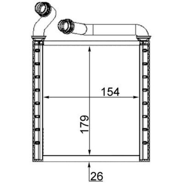 MAHLE AH 223 000S Wärmetauscher, Innenraumheizung