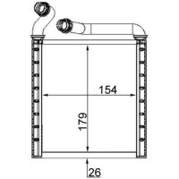 MAHLE AH 223 000S Wärmetauscher, Innenraumheizung
