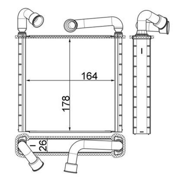 MAHLE AH 253 000S Wärmetauscher, Innenraumheizung
