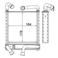 MAHLE AH 253 000S Wärmetauscher, Innenraumheizung