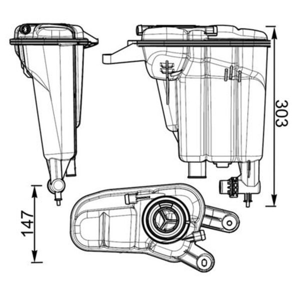 MAHLE CRT 95 000S Ausgleichsbehälter, Kühlmittel