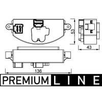 MAHLE ABR 106 000P Regler, Innenraumgebläse