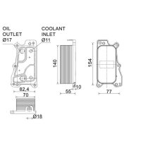 MAHLE CLC 235 000P Ölkühler, Motoröl