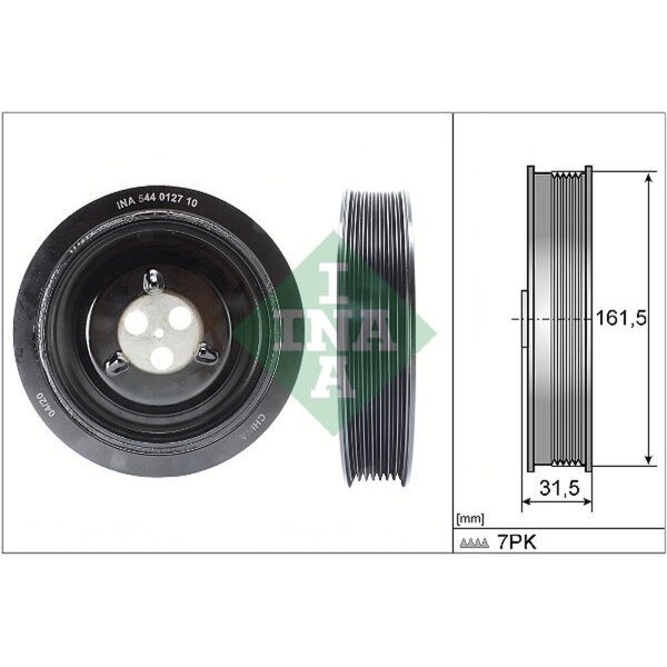 Schaeffler INA 544 0127 10 Riemenscheibe, Kurbelwelle