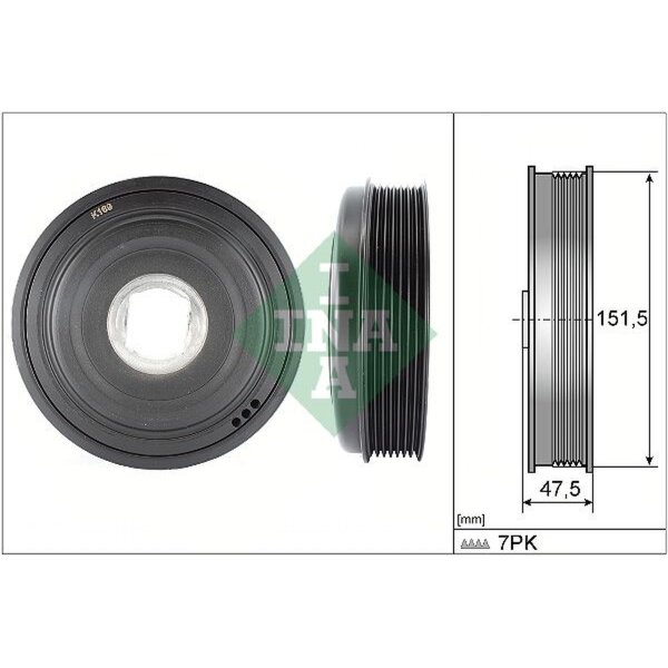 Schaeffler INA 544 0136 10 Riemenscheibe, Kurbelwelle