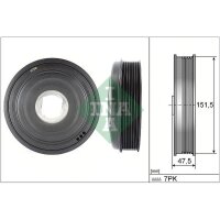 Schaeffler INA 544 0136 10 Riemenscheibe, Kurbelwelle