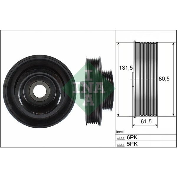 Schaeffler INA 544 0141 10 Riemenscheibe, Kurbelwelle