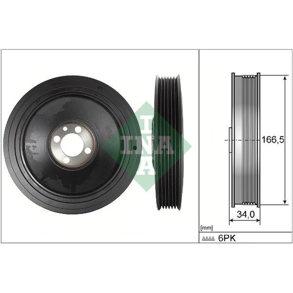 Schaeffler INA 544 0150 10 Riemenscheibe, Kurbelwelle