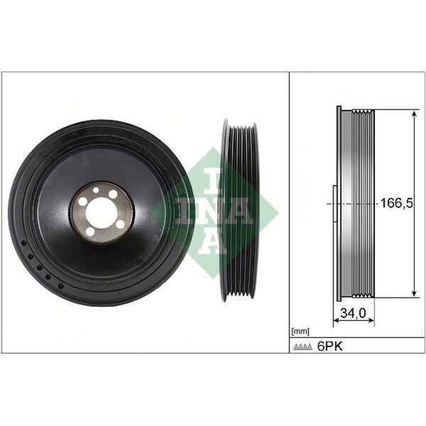 Schaeffler INA 544 0157 10 Riemenscheibe, Kurbelwelle