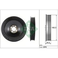 Schaeffler INA 544 0157 10 Riemenscheibe, Kurbelwelle
