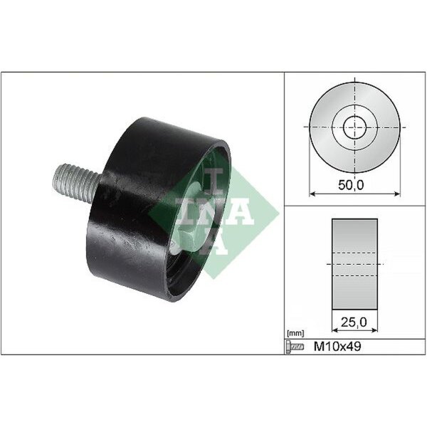 Schaeffler INA 532 0899 10 Umlenk-/Führungsrolle, Zahnriemen
