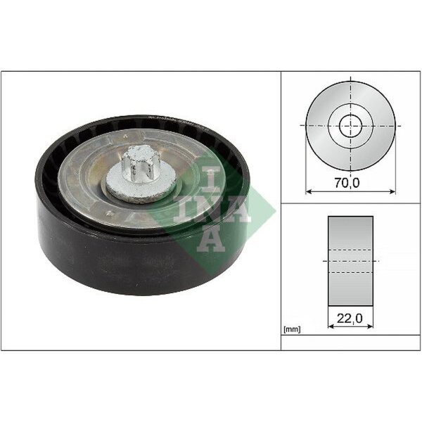 Schaeffler INA 532 0895 10 Umlenk-/Führungsrolle, Keilrippenriemen