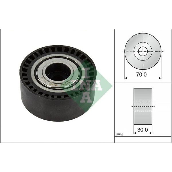 Schaeffler INA 532 0923 10 Umlenk-/Führungsrolle, Keilrippenriemen